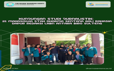 KUNJUNGAN STUDI JURNALISTIK: 21 Mahasiswa STAH Dharma Sentana Gali Rahasia Dapur Redaksi LKBN Antara Biro Sulteng