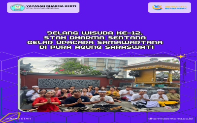 Jelang Wisuda ke-12, STAH Dharma Sentana Gelar Upacara Samawartana di Pura Agung Saraswati