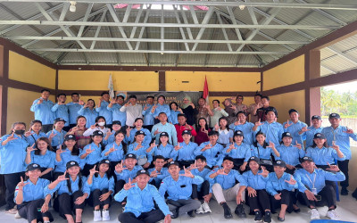PELEPASAN  KKN-PPL/PKL XV TAHUN 2024  STAH DHARMA  SENTANA SULAWESI TENGAH DI KECAMATAN MEPANGA