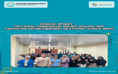 DISKUSI RINGAN:   Motivasi Mahasiswa Dalam Inovasi Dan Teknologi Pengembangan Destinasi (Fokus BRIN)